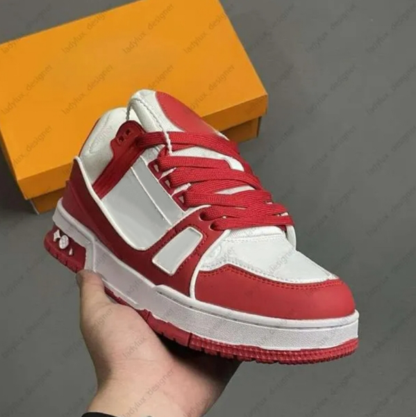 Designer shoes Embossed Shoes sneaker trainer Casual shoes denim canvas leather white green redblue letter fashion platform mens womens low trainers Size 36-45